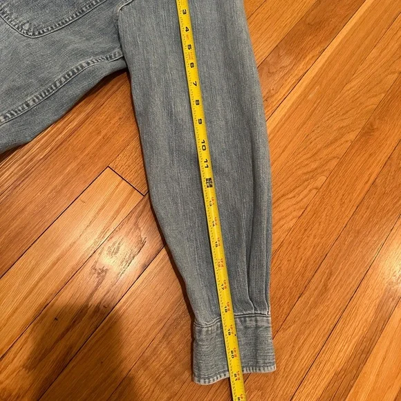 BANANA REPUBLIC 90s Globe Tag Long Sleeve Shirt XS Cotton vintage - Picture 7 of 9